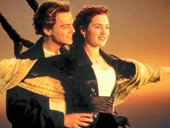 A scene from James Cameron's film Titanic. A scene from James Cameron's film Titanic.